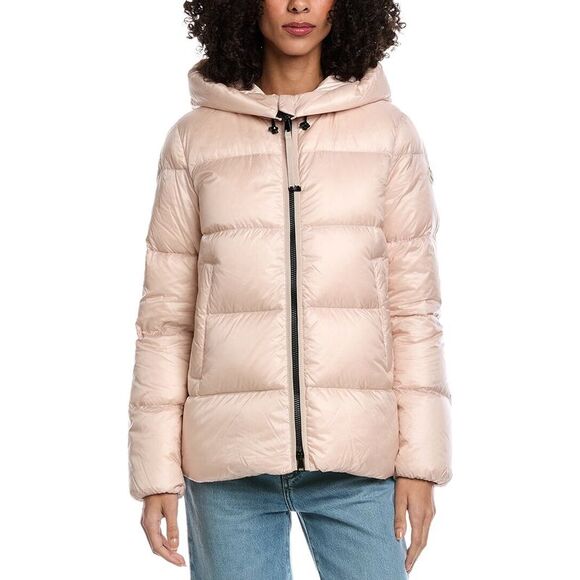 Moncler Womens Serittes Short Down Parka, Pink - Picture 1 of 4